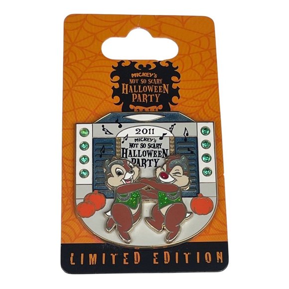 Disney Parks Mickey’s Not So Scary Halloween Party 2011 Chip & Dale Limited Pin - Picture 2 of 4